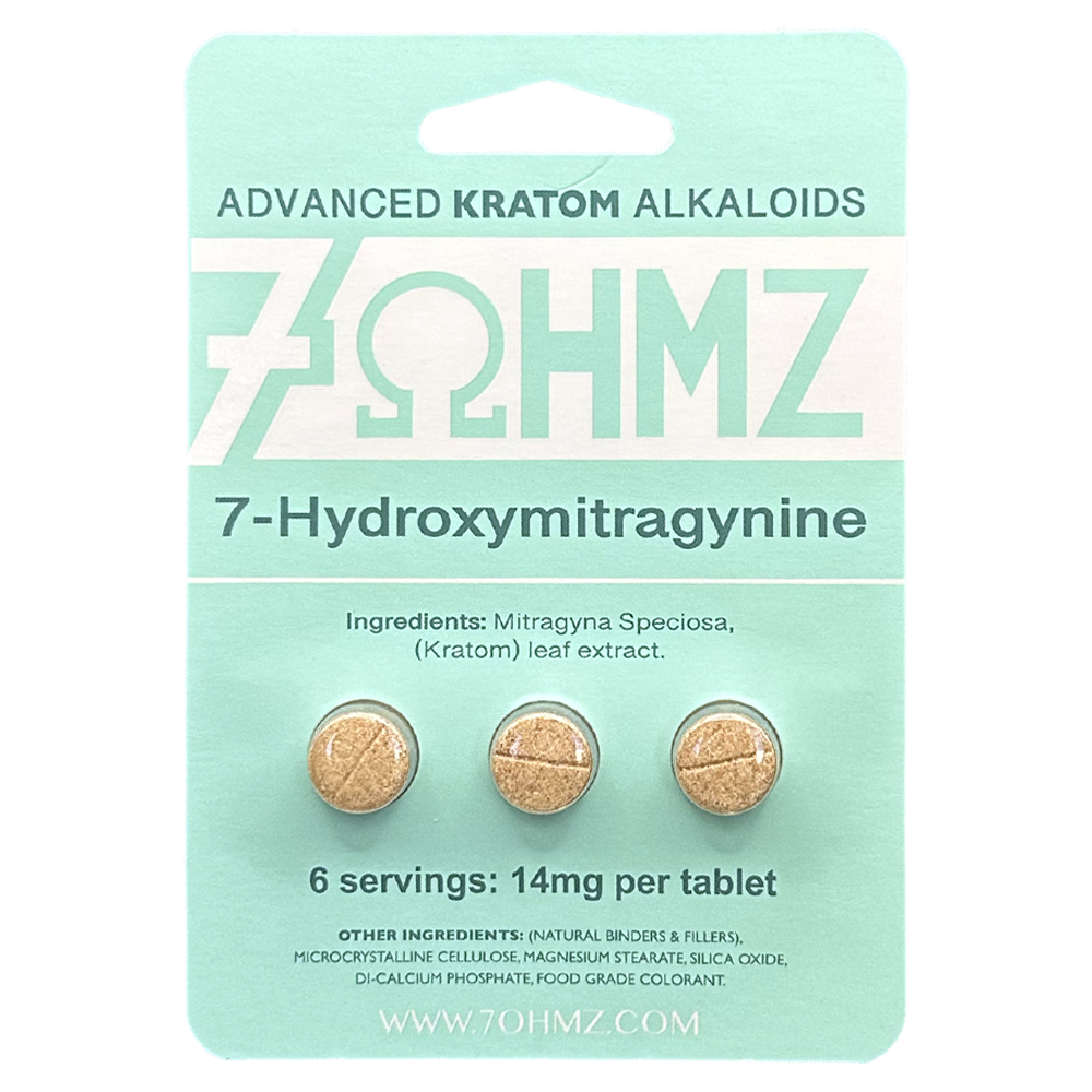 7ohmz 14mg 7-Hydroxymitragynine Kratom Tablets 3ct