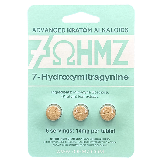 7ohmz 14mg 7-Hydroxymitragynine Kratom Tablets 3ct