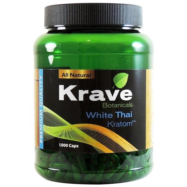 Krave Botanicals 1,000 Caps  White Thai