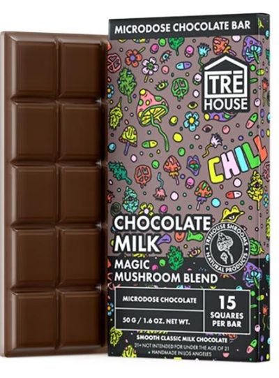 Tre House Magic Mushroom Chocolate Bar Chocolate Milk