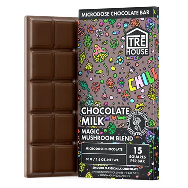 Tre House Magic Mushroom Chocolate Bar Chocolate Milk