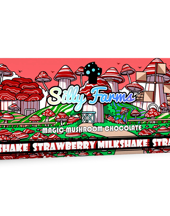 silly farms chocolate mushroom STRAWBERRY MILKSHAKE