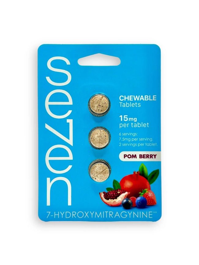 Se7en 7-hydroxymitragynine Chewable Tablets Pom Berry 15mg