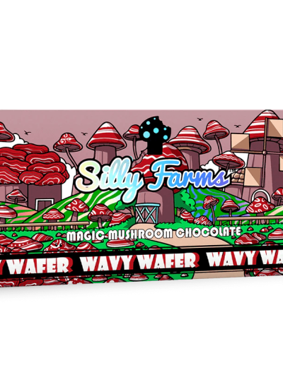 silly farms chocolate mushroom WAVY WAFER