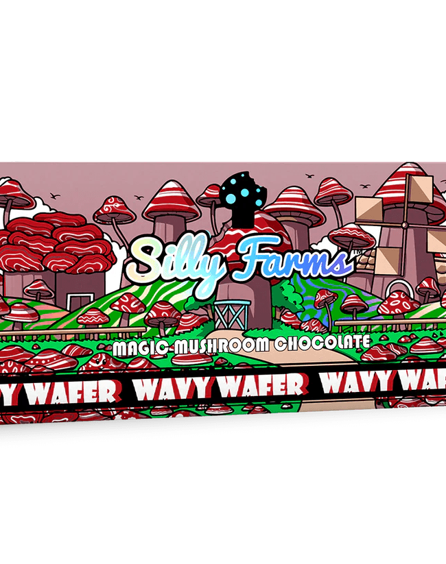 silly farms chocolate mushroom WAVY WAFER