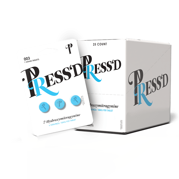 Press'd 7-Hydroxymitragynine 18mg 3-count Tablets