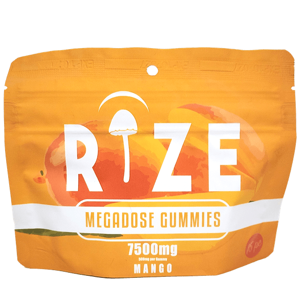 Rize Megadose 7500mg Gummies Mango
